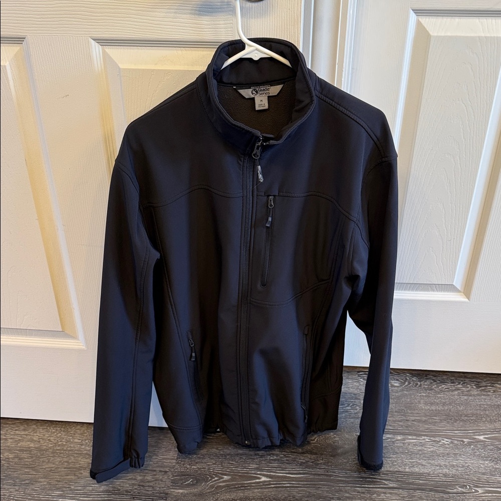 Men's Black Windbreaker Jacket